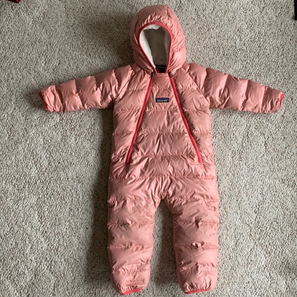 Patagonia hi-loft down toddler bunting 6-12m